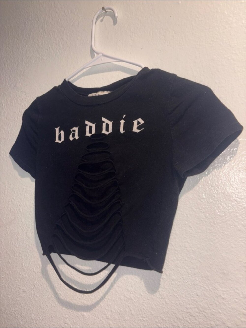 Black Crop Top - Picture 2 of 4